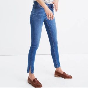 9" High-Rise Skinny Jeans - Bonita Wash Side-Slit
